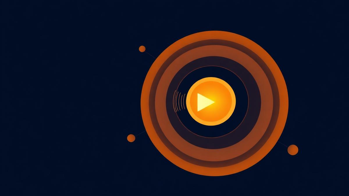 Ilustração de sete camadas concêntricas atravessadas por ondas sonoras, representando o protocolo do Código de Deus